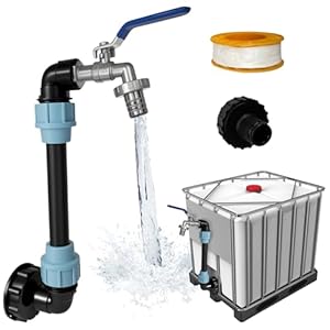 Robinet de Sortie Cygne pour Réservoir IBC Gigmeta avec Tube d'Extension