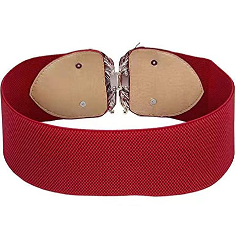 Elastic Vintage Belt Stretch Wide Belt Braided Belt Cinch Dress Waistband for Ladies3