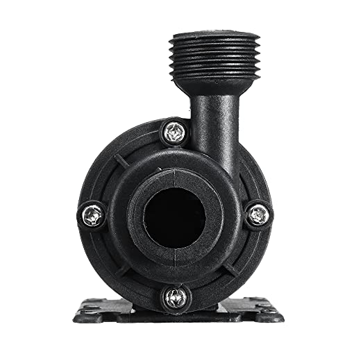 Queenser Bomba de água submersível ultrassilenciosa, pequena, 12 V CC, elevação de 5 m, 800 l/h