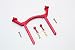 GPM For Thunder Tiger Kaiser XS Upgrade Parts Aluminum Rear Body Post Mount - 1 Set Red