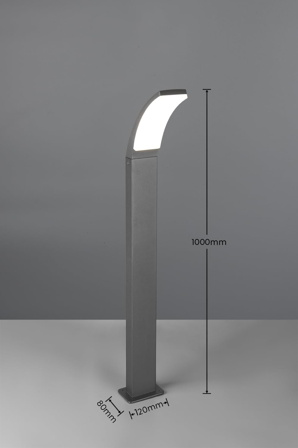 Reality Leuchten LED Außen Wegeleuchte Beja R43356142, Aluminium Druckguss, Acryl weiß, inkl. 12.5 Watt LED |