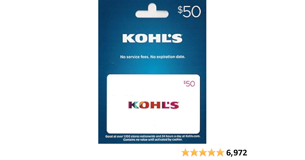 Amazon.com: Kohl's Gift Card $50 : Gift Cards