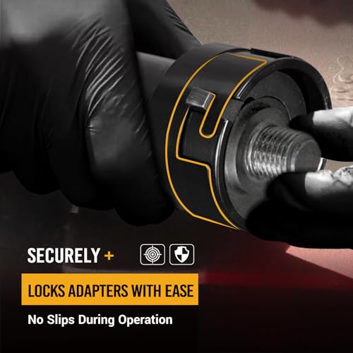 EWK 13 Pcs Inner Tie Rod Removal Tool Kit, Includes 12 SAE & Metric Crowfoot Adapters for Removing & Installing Tie Rods on Most Cars, Trucks & SUVs - Thumbnail 5