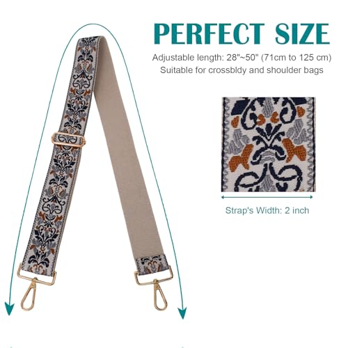 Image of Strap Purse Crossbody Bag Strap Replacement Metal Swivel Hook Shoulder Strap Guitar Strap for Crossbody Bag /luggag