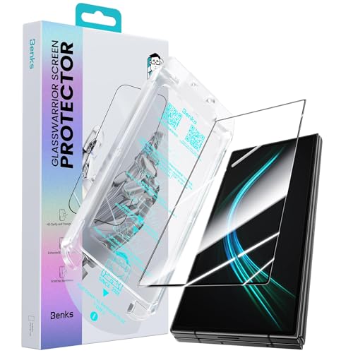BENKS GlassWarrior AR Screen Protector for Samsung Galaxy Z Fold 7, 9H+ Shatterproof [Military-Grade Protection], Superior Scratch Resistance Anti-Reflective Tempered Glass Screen Protector