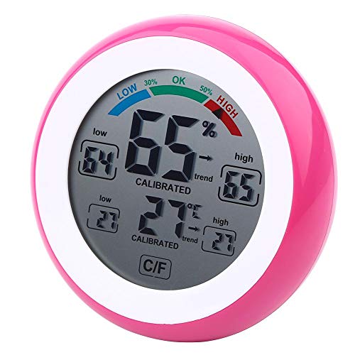 Digital Hygrometer Environmental-Friendly Safe Hygrometer Office for Home(red)