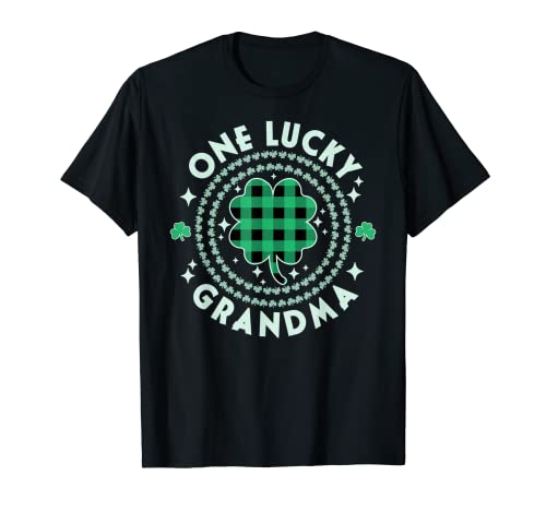 Una Abuela Suerte Verde Nana Irlandés Shamrocks San Patricio Día Camiseta