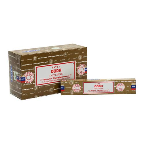 Satya Sai Baba Oodh Räucherstäbchen Original – 12 Packungen, Handgerollt In Indien
