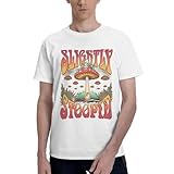 Slightly Music Stoopid T-Shirt Men's Summer Cotton Tees Round Neckline Short Sleeve Graphic Shirts