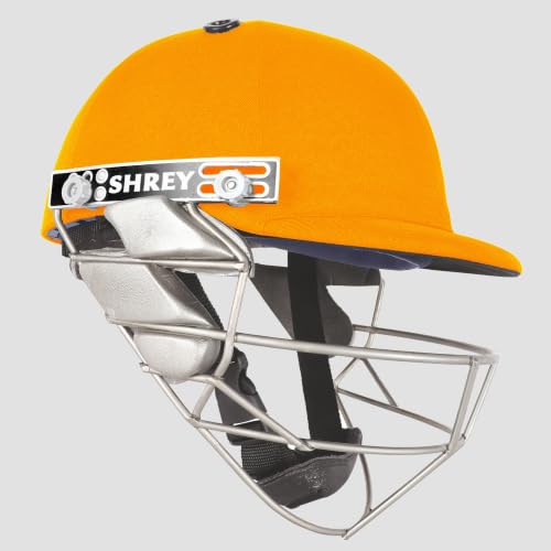 Image of SHREY Pro Guard Stainless Steel 2.0 Batting Cricket Helmet for Men's (Gold, XL)