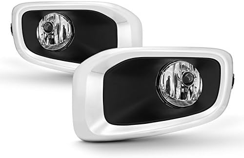 AKKON - For 2015 2016 2017 2018 Jeep Renegade Driver & Passenger Side Fog Light Pair W/Switch+Cover Assembly