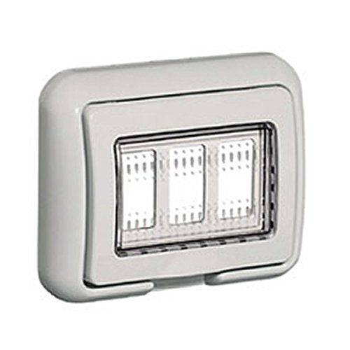 BTicino 25603 Coperchio, 3 moduli, Grigio