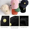 SONMONY Smile Face Toddler Baseball Cap Boy Baseball Hats Kids Washed Funny Hats Adjustable Cute Caps for 3-12 Years, Black, One Size #3