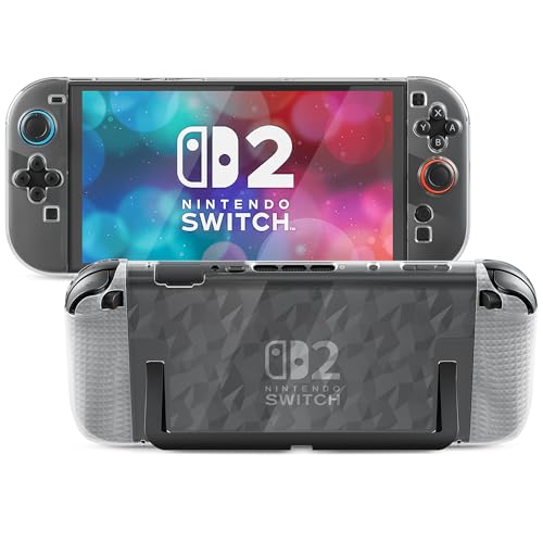 RHOTALL NA یP[X Nintendo Switch 2 (2025) Ή  n[h ی L[g XL VF P[X Switch 2p \tg TPU ՌzJo[ WCRObvp _Chp^[