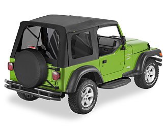 Bestop Supertop Classic - Jeep \'97-06 Wrangler TJ Exc. Unlimited (Black Diamond; Tinted Windows) - Thumbnail 2