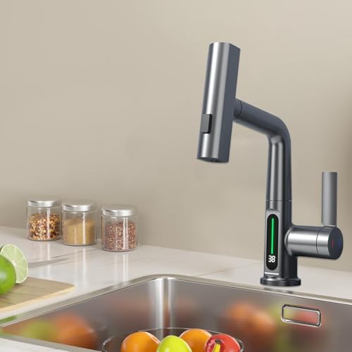 Robinet de cuisine réglable à bec vertical et horizontal robuste - 4