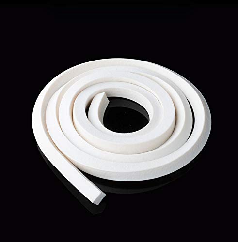 IQQI 2mm Sello de Espuma de Silicona Tira los 5M, Esponja de Goma Cable sólido, Burlete,2mm*10mm(5m) Cover