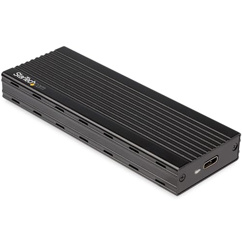StarTech.com Caja M.2 NVMe para SSD PCIe - Caja USB 3.1 Gen 2 Type-C - USB Tipo C - Compatible con Thunderbolt 3