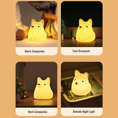 Lámpara de mesa de noche con luz LED y control táctil USB miniatura 3