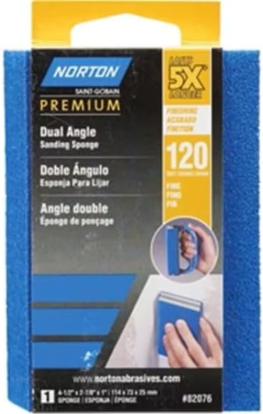 82076 5 x 120 Grit Dual Angle Sanding Sponge