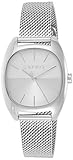 Ziffernblattfarbe: silber Esprit Damen Analog Quarz Uhr mit Edelstahl Armband ES1L038M0075