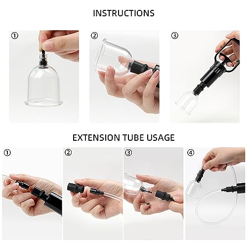Succionadores de pezones y clítoris juego de 4 piezas con bomba de vacío manual para estimulación 4