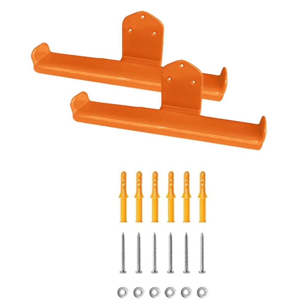 Vjsujehgy Orange Backpack Leaf Blower Hanger,2Pcs Backpack Sprayer Wall Mount,Chainsaw Wall Mount Accessories Garage Organization Storage