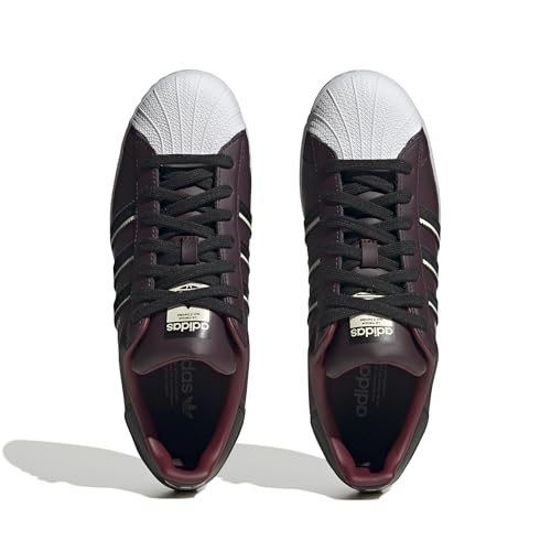 Image of adidas Originals Mens Superstar Shadow Maroon /Shadow Red /Black 9.5