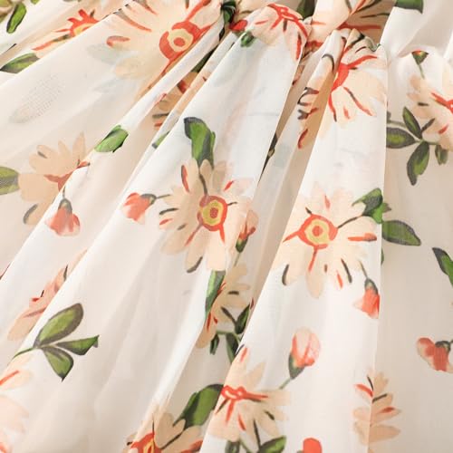 Toddler Baby Girls Summer Dress Chiffon Princess Tutu Dress Floral Beachwear Suspender Sundress Skirt Little Girl Clothes4