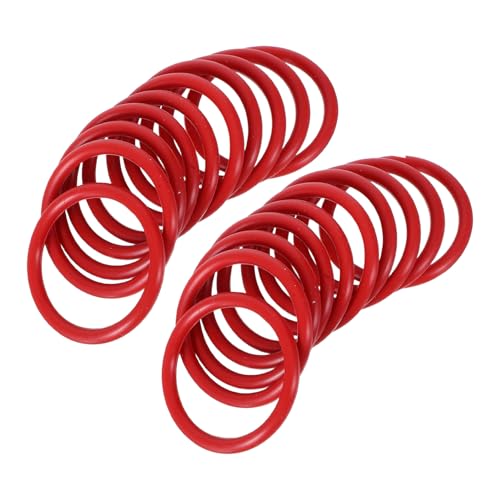 LOORGVEL Juntas de Silicona para Máquina de Café Expreso 20 Piezas Rojo, Sello de Repuesto Compatible con Modelos Eabi, Eam, Eca y Hd5720, Hd5730, Anillos de Sellado Resistentes a