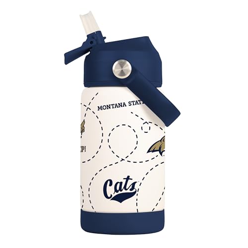 Image of Logo Brands NCAA Mascot Stainless-Steel Kids Bottle -Soft Silicone Mouthpiece, Easy To Carry, Kid-Friendly Design- Great For School & On-The-Go