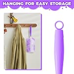 5PCS Duster Refills Folding Handles Set Compatible with Swiffer Dusters,Disposable Static Dust Removal Brush Handle for Dusting Electronics,Furniture,Blinds,Ceiling Fans (5, Purple) - Image 5