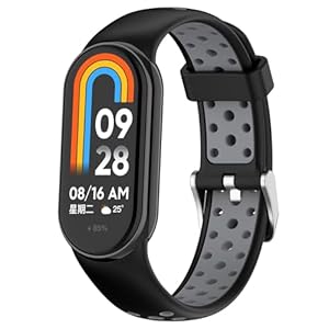 FTRONGRT Bracelet Compatible avec Xiaomi Smart Band 10/10 NFC / 9/9 NFC / 8/8 NFC, Doux Confortable, Silicone Sangle de Remplacement.