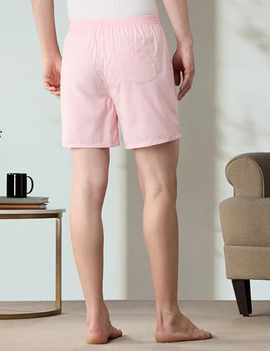 Image of Amazon Brand - Symbol Men Cotton Printed Boxer Shorts (Combo Pack of 2) Casual | Underwear | Half Pants | Short Pant - Regular Fit with Slant Pocket