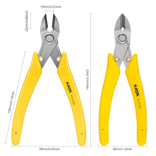 Cortador lateral resistente KATA para electrónica alicates de corte micro 6" 3