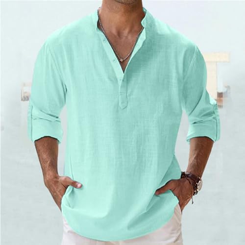 Camisas de manga comprida para homens com estampa de manchas e botões de manga comprida masculina ma