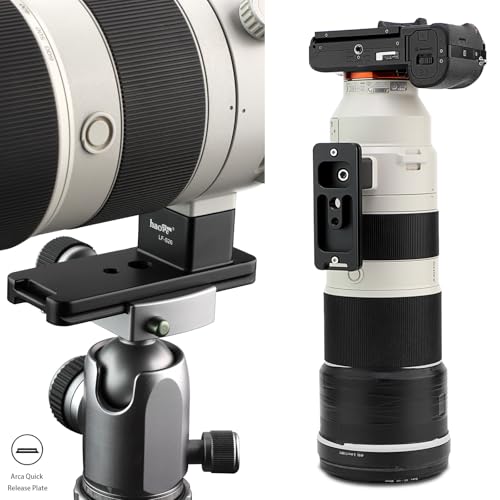 Pieza de reemplazo para soporte de lente Haoge LF-S26 para lente Sony FE 200-600mm f/5.6-6.3 G OSS SEL200600G, anillo adaptador para trípode con placa rápida Arca Swiss integrada miniatura 2