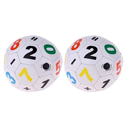 Homyl 2pcs Mini Tamanho Oficial 2 Crianças Bola de Futebol de Futebol para Crianças Unissex