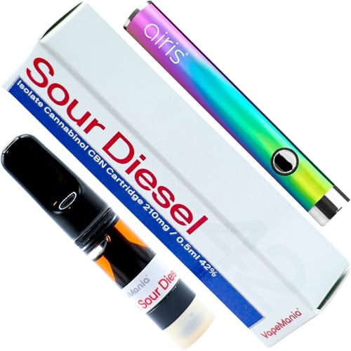 VapeMania CBN ���L�b�h �X�^�[�^�[ �Z�b�g SOUR DIESEL 42% 210mg 0.5ml �J�[�g���b�W �������� �j�R�`���Ȃ� �^�[���Ȃ� Airis Vertex ���C���{�[