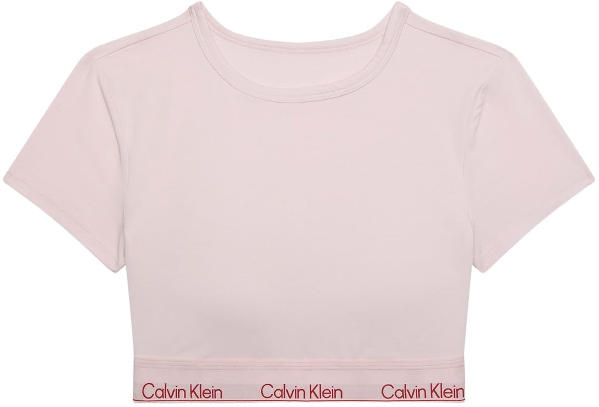 Calvin Klein Sujetador Bralette Mujer Camiseta con Cuello Cerrado