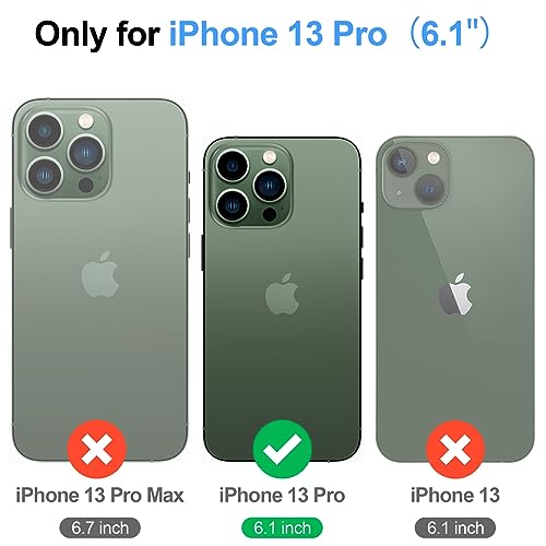 SkyEagle Compatible iPhone 13 Pro Wallet Case with Credit Card Holder[Compatible with Magsafe][RFID Blocking] for Women Men PU Leather flip Shockproof Protective case,for Apple 13 Pro,Light Purple