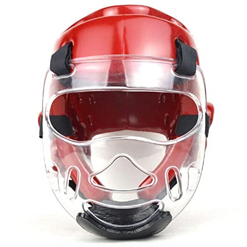 Lpitoy Casco De Karate para Niños, Casco De Artes Marciales MMA, Escudo Facial Extraíble, Equipo para La Cabeza para Sparring Grappling Muay Thai Kickboxing Taekwondo Training