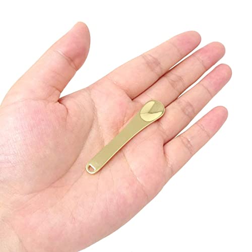 WeddHuis 4PCS Mini spatola per trucco in metallo