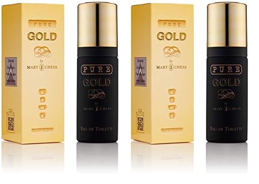Milton-Lloyd Pure Gold by Mary Chess - Fragrance for Men - 50ml Eau de Toilette (Paquete de 2)