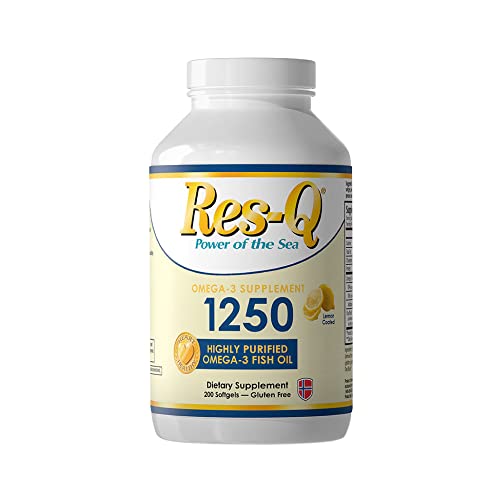 Res-Q 1250 Omega-3 Lemon Coated Fish Oil Capsules