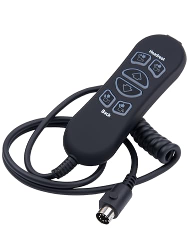 SitzKraft HSW306 Conpatible 6 Button 7 Pin Remote Controller Replacement Hand Wand for Power Recliner (Version B)
