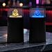 Uebeneee Dice Cup Glowing Dice Cup with LED Lighted Base for Night Play. Shake to Flash Light. USB-C Charging, Comes with 6 Dice. Great for Bars, Karaoke, Like Liar’s Dice, Farkle, Yahtzee.