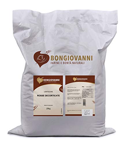 Bongiovanni Bontà Naturali Lentejas Rojas Decorticadas 25Kg ECOLÓGICAS