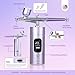SAVILAND Airbrush for Nails: 30 PSI LCD Display Airbrush Kit with Compressor 0.3mm Nozzle Air brush Gun Portable Rechargeable Cordless Air Brush Machine for Nails Art Painting, Cake Decor, Makeup