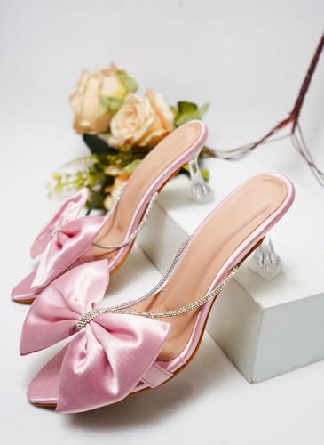 Image of SilverArrow Chunky Spool Heels Comfortable & Trendy Party Block Heel Sandals For Womens & Girls